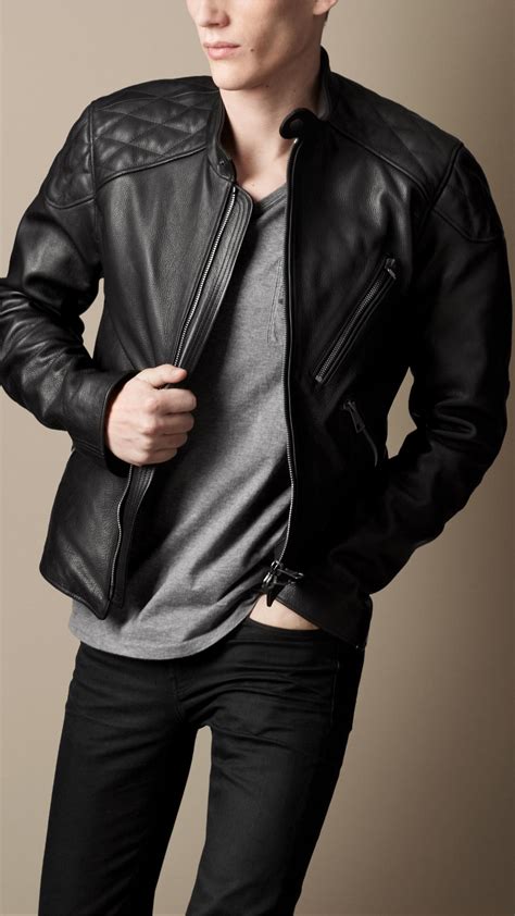 burberry brit lindbergh leather biker jacket|Burberry Leather jackets for Men .